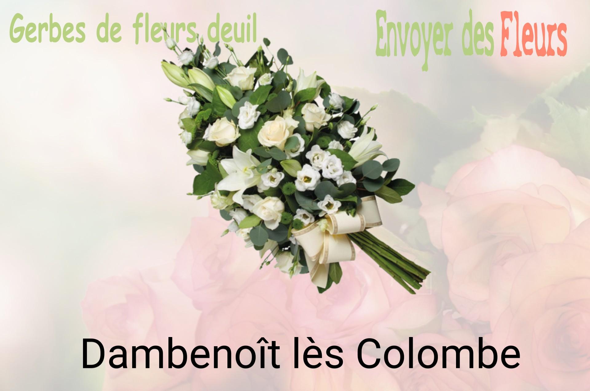 Gerbe de fleurs de deuil livrée à Dambenoît-lès-Colombe